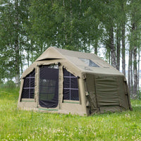 Coody 8 Forest Green Inflatable Tent House for Camping (1-4 Person)