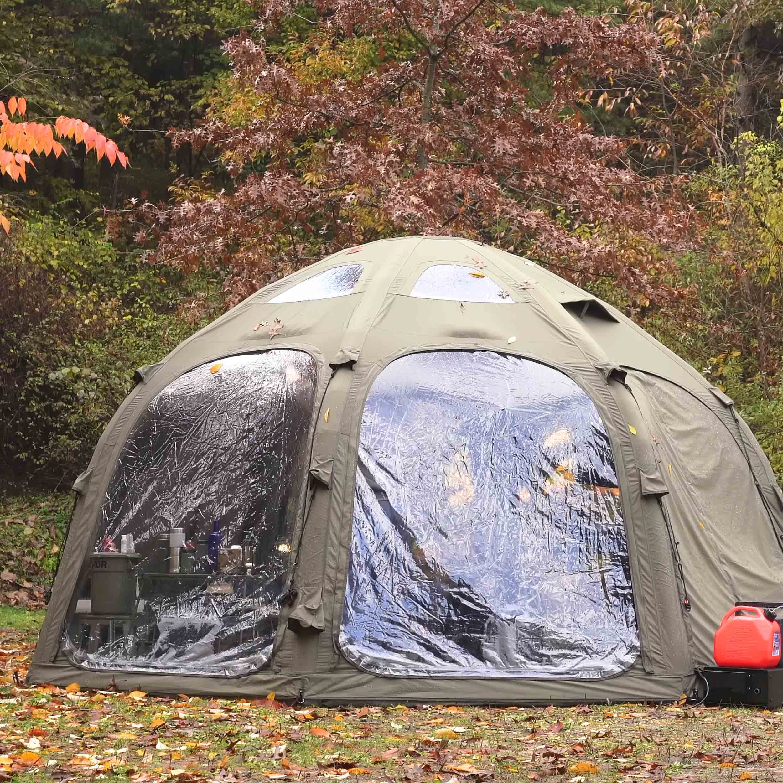 Coody Dome Octopus Forest Green Inflatable Shelter for 2-4 person