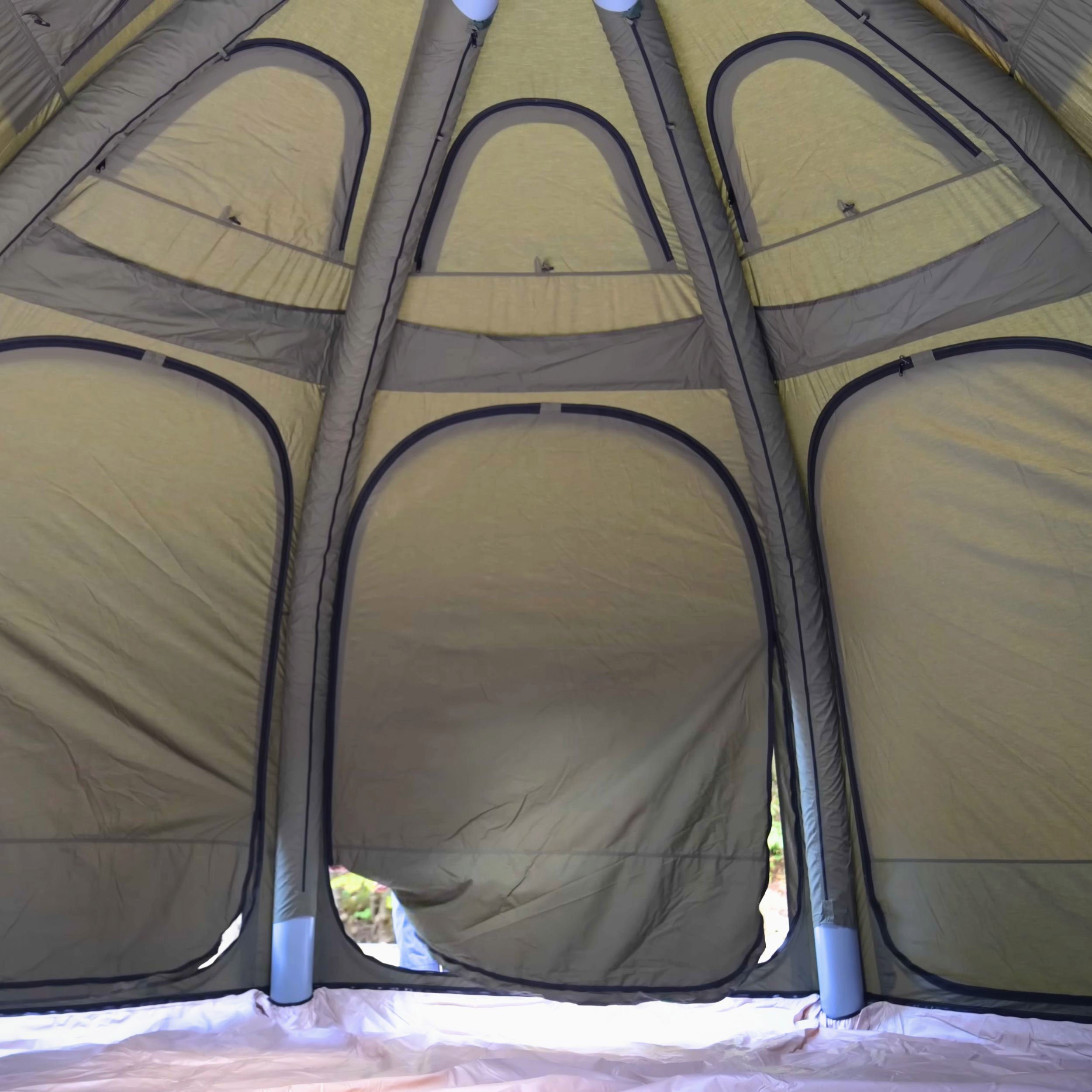 Coody Dome Octopus Forest Green Inflatable Shelter for 2-4 person