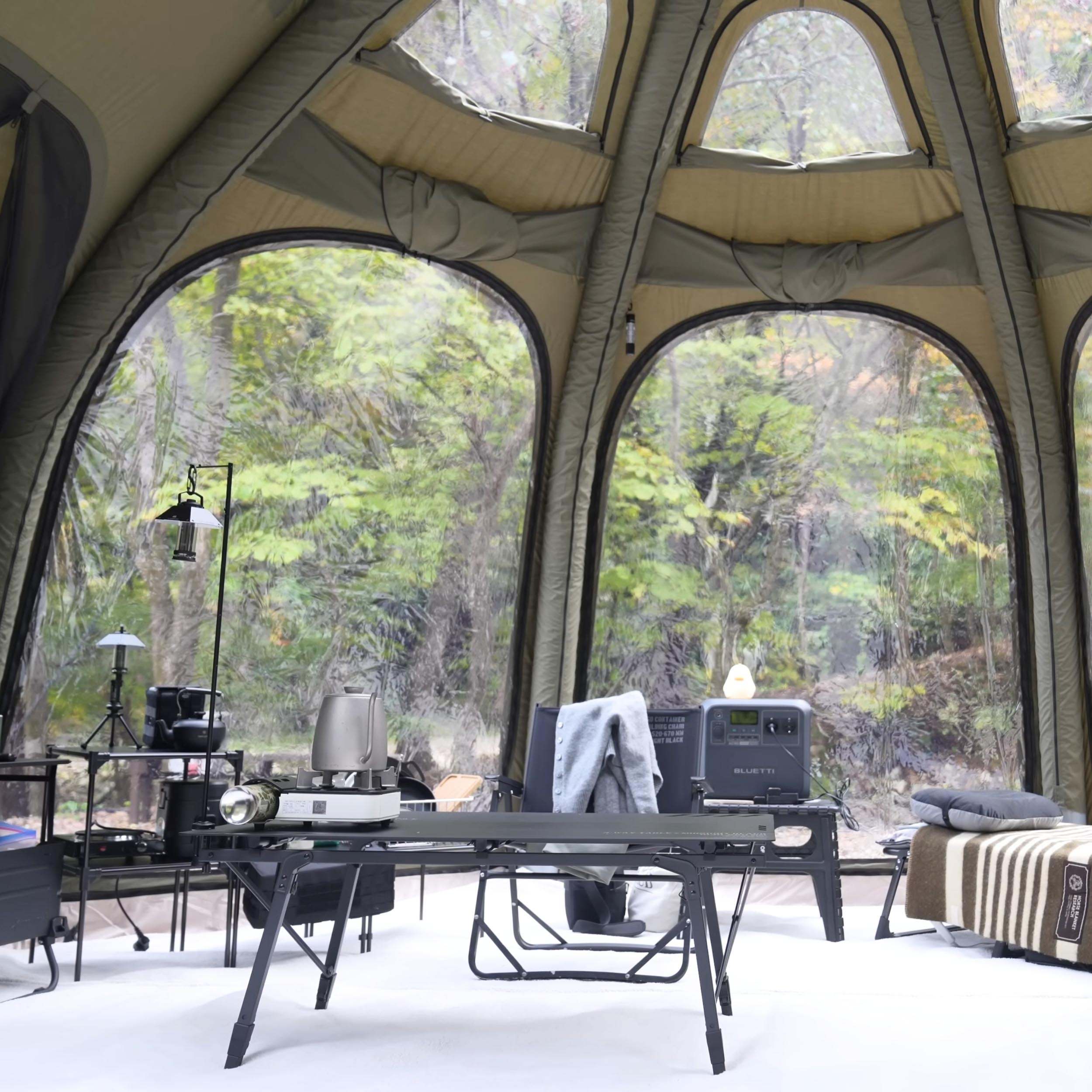 Coody Dome Octopus Forest Green Inflatable Shelter for 2-4 person