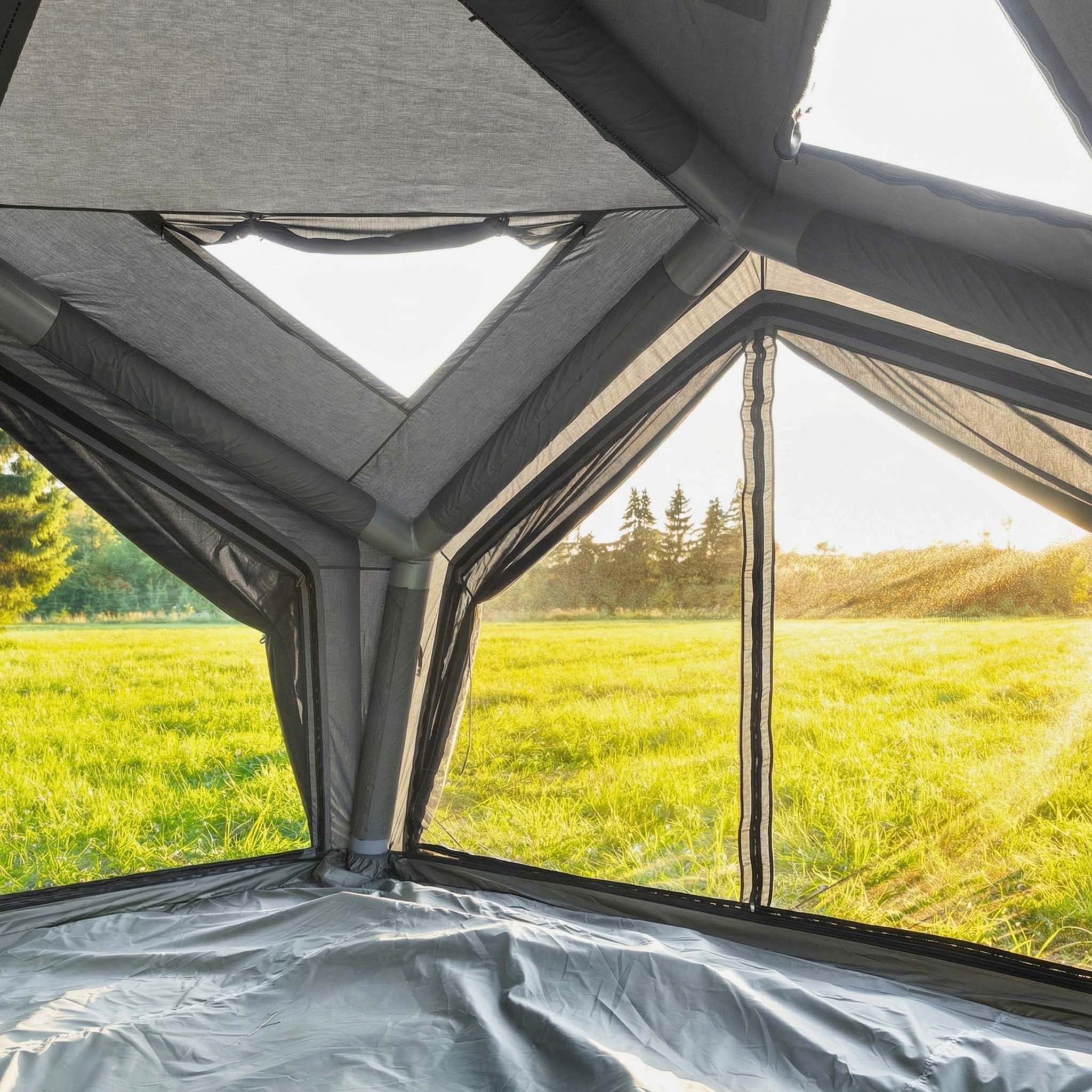 Coody Air Tent Hub Shelter Gray Inflatable Tents for Camping (2-6 Person)