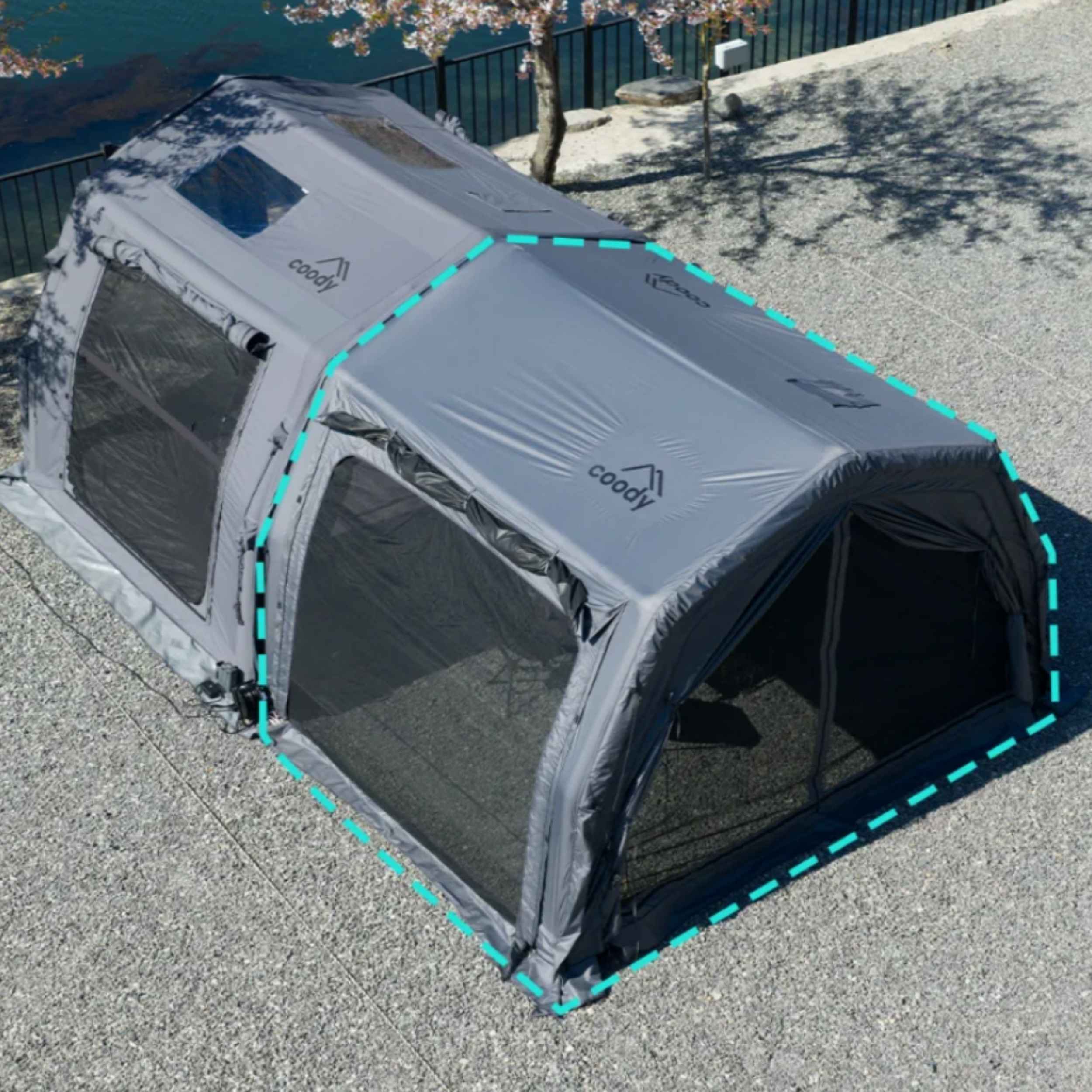 Coody AirTarp Pro Inflatable Canopy for Pro AirTents - Gray
