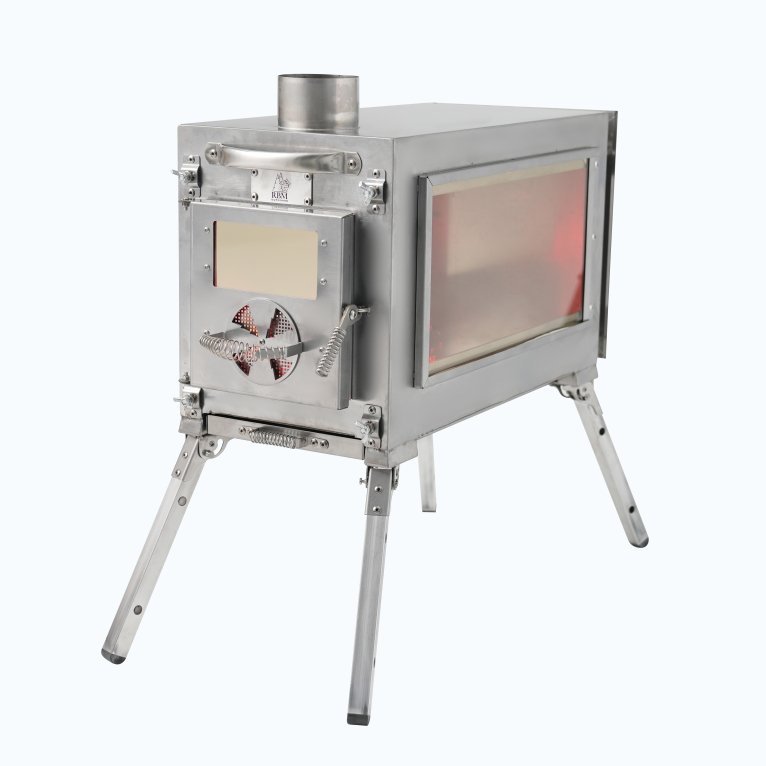 Medium Wood Stove With Fire-Resistant Glass "Caminus M"