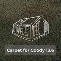 Coody Carpet – Tailored for 13.6 Tent Forest Green