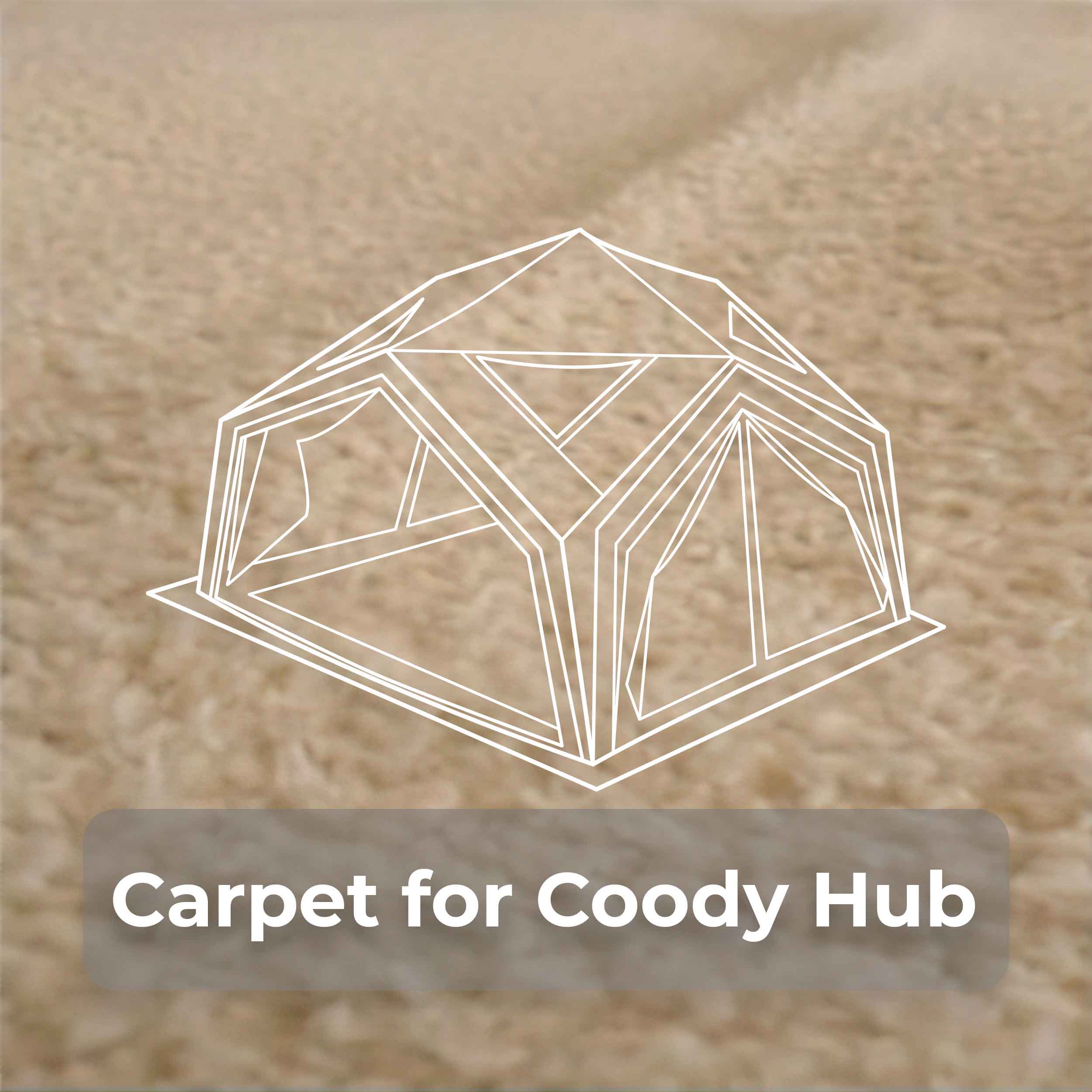 Coody Carpet – Tailored for Coody Hub Tent (Beige)